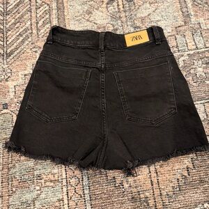 Zara Charcoal Jean Shorts